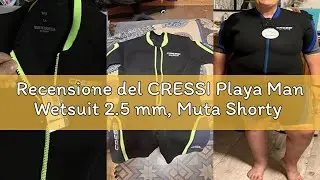 Recensione del CRESSI Playa Man Wetsuit 2.5 mm, Muta Shorty in Neoprene High Stretch Uomo