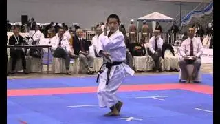 Kata Boys 16-18 years final 2nd place Kazumasa Moto JPN Gankaku