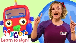 Learn Sign Language with Gecko's Garage! | Birthday Beach Party | MyGo! | ASL for Kids