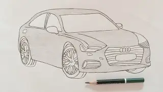 How to draw a toyota corolla | car drawing easy