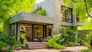 Modern Tropical Luxury House 2025 | Urban Jungle Oasis with Stunning Front Yard Design Ideas