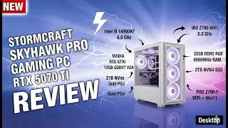 Обзор STORMCRAFT Skyhawk Pro | Игровой ПК на базе i9-14900KF и RTX 5070