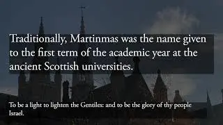 Contemplative choral music for Martinmas