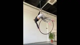 Aerial hoop spin combo | Lyra | Intermediate to advanced