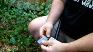 Edge-to-edge pressure flaking demonstration.