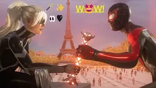 Spiderman Meets the Black cat 🐈&zwj;⬛ | Marvel's Spider Man 2