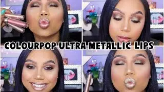 ColourPop Ultra Metallic Lips LIP SWATCHES | Katie Danger