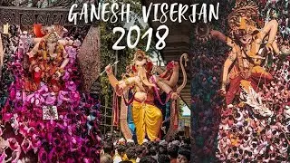 Mumbai Ganesh Viserjan 2018 || Lalbaugh, Mumbai, Tejukaya, Parel cha raja  || Sudarshan Poojary