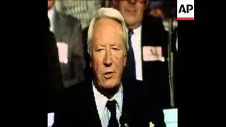 SYND 6 10 76 EDWARD HEATH SPEAKS AT THE CONSERVATIVE PARTY CONFERENCE IN BRIGHTON