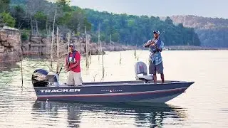 TRACKER Boats: 2017 Guide V-16 Laker DLX T Deep V Fishing Boat