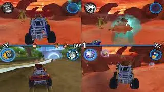 Beach Buggy racing 4 players split screen