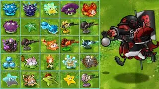 PVZ Fusion 3.1 - Random 18 Plant Team VS Zombies - p101 - Who will win ? #gameplay  #pvzfusion