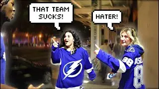 Toronto Fan Trolling Tampa Lightning Fans!🫢ft ​⁠@CezRodriguez