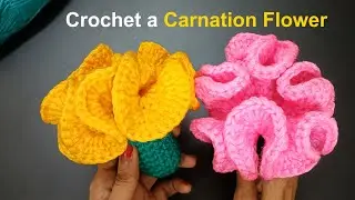 Crochet a Carnation Flower | Crochet Tutorial