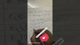 Convert decimal to percentage 😎 #youtubeshorts#education #maths #connect#mathsforlife #mathstricks