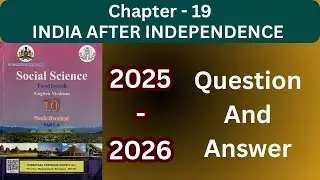 India After Independence Question Answer |Class 10th Notes | 2025-2026