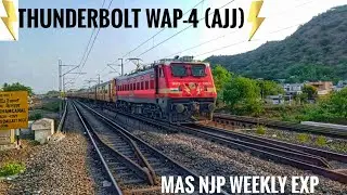 THUNDERBOLT WAP-4 (AJJ) #22904 with MAS NJP WEEKLY EXP || ARRIVING VIJAYAWADA Jn.
