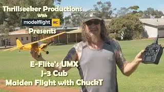 Первый полет E-Flite UMX J 3 Cub с ChuckT