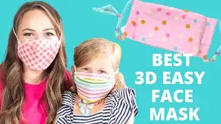 *BEST* Breathable 3D Face Mask | EASY FREE Sewing Face Mask Pattern | Sweet Red Poppy