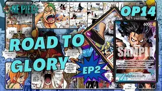 [OP14] - Road to #1 UP Luffy player in the *WORLD* Ranked Gameplay [EP2]