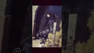 Xiao Zhan on the set of A Small Town Remedy