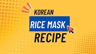 How to make Korean rice mask for glass skin, acne treatment, and skin brightening. #skincare 