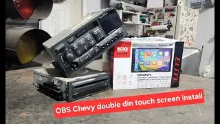 Установка двухдиновой магнитолы в грузовик OBS.