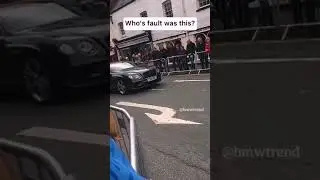 Bentley Continental Gt Crash Into Bmw i8 #shorts #luxurycarsdaily #supercars #bentley #bmw #accident