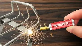 Nobody Knows This! Turn AA Batteries Into a Simple Welding Machine at Home 😱 Creation short