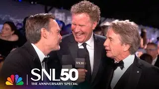Will Ferrell, Will Forte and Martin Short at SNL50: The Red Carpet | NBC