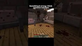 Someone was definitely here  #minecraftshorts #minecraft #minecraftmemes