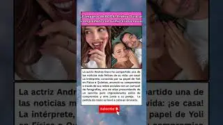 &iexcl;Andrea Duro se casa! &iquest;Qui&eacute;n es su prometido?