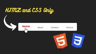 Horizontal Navigation bar using HTML and CSS |  #shorts
