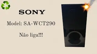 Subwoofer Sony SA-WCT290 não liga/Subwoofer Sony SA-WCT290 won't turn on