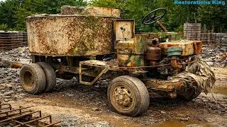 Extreme Restoration of a Giant Concrete Mixer | Severely Rusted & Abandoned for Hundreds of Years