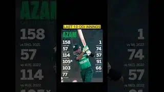 Babar Azam Last 10 Odi innings | Babar Azam Record #shorts | zahid hussain Official