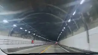 天王山トンネル、(大阪府から)京都府に入りました♪都道府県境