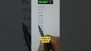 Silent Word &ldquo;L&rdquo; 🧑&zwj;🎓💯👍 #english #education