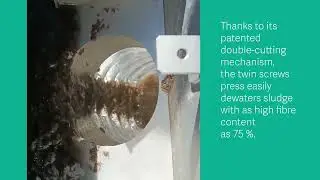 VOLUTE DUO&trade; dewaters sludge from a paper recycling plant