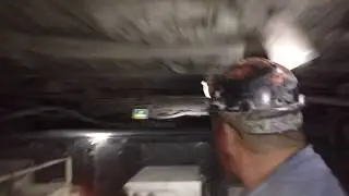 Riding a diesel mantrip thru a West Virginia coal mine