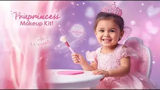 ✨ Kids Princess Makeup Kit Review 👑 | Safe Washable Makeup for Girls | Best Birthday Gift Idea! 🎁💄