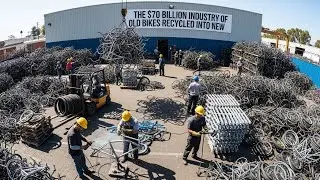 How the $70 Billion Industry of Old bicycle Recycled Into New Bike  (Full Process)