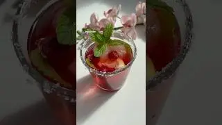 Refreshing raspberry mojito (Non-Alcoholic) #shorts #mocktail #mojito #cocktail #summerdrink