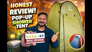 How to Setup a Portable Camping Shower Tent | Step-by-Step Guide & Review | Explore with Debanka |