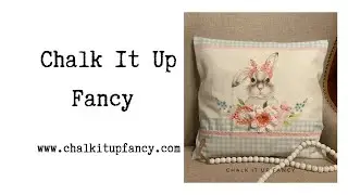 DIY No Sew Pillow with. Bunny Tea Towel Set