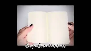 Carpe Diem Notebook Orange Cover and Blank Inner Pages
