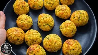 BAKED ZUCCHINI CHEESE PROTEIN BITES | EASY LCHF SNACK | Shivani’s LCHF Kitchen