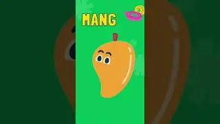 Learn Fruit Names for Children with Fun. Apple, Banana, Mango, Orange.
