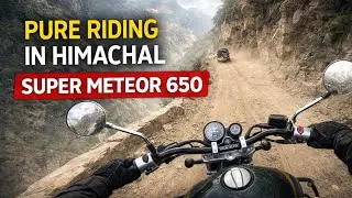 Pure Riding in Himachal | Super Meteor 650 | Kinnaur Cliff Road | Dangerous Roads of Himachal 