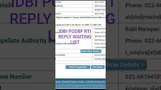 IDBI PGDBF RTI REPLY WAITING LIST 2025